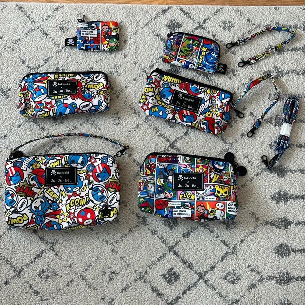 Ju-ju-be x tokidoki Super Toki/Sweet Victory Be Set, Be Quick and Coin Purse